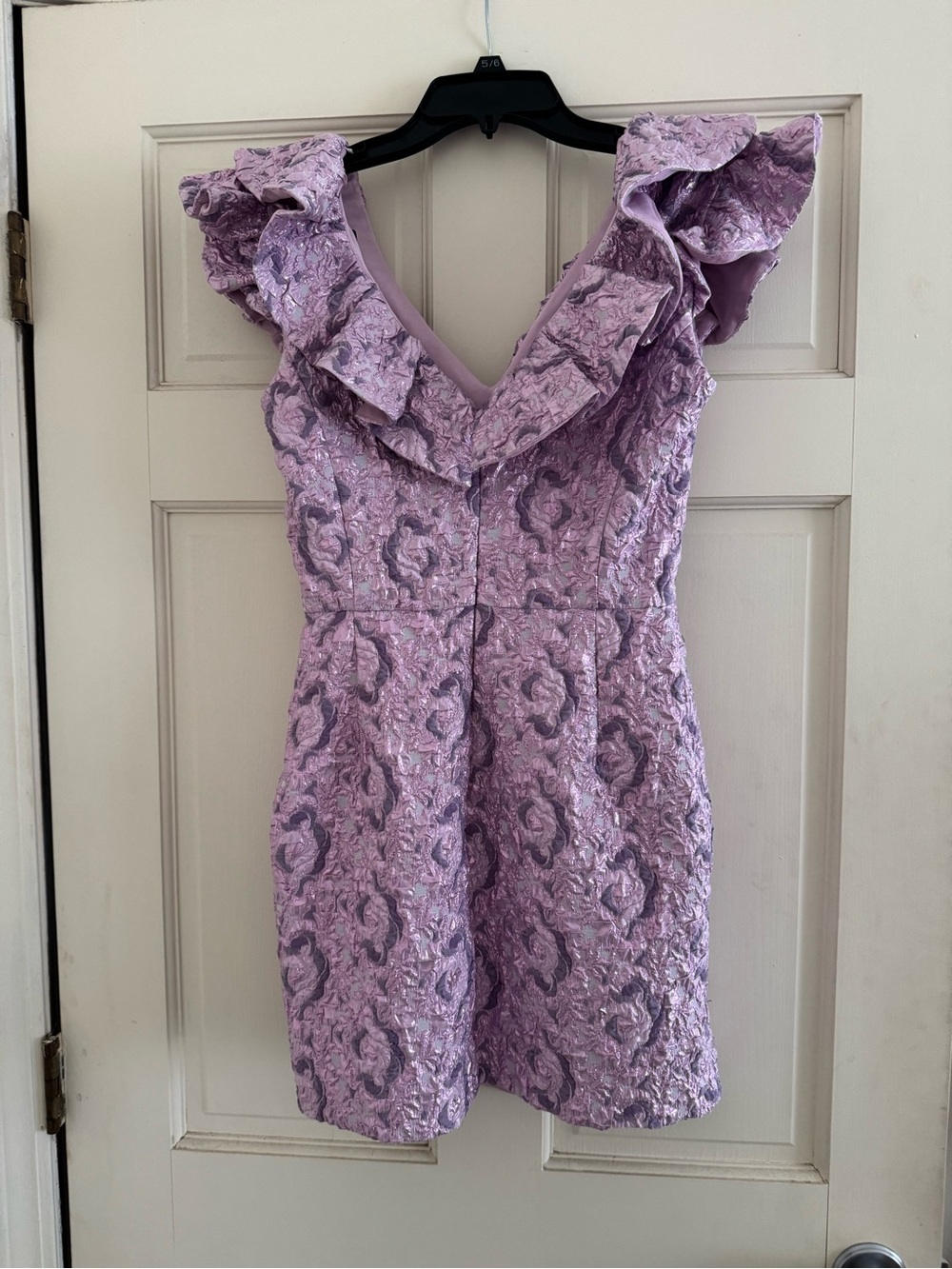 Zara Lilac Ruffled Dress - Picture 5 of 8